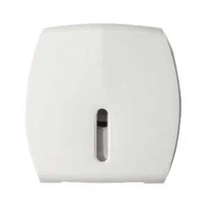 Purnext K610 jumbo roll toilet tissue dispenser in white, front view