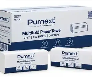 Purnext multi fold hand towel carton, 20 packs per carton