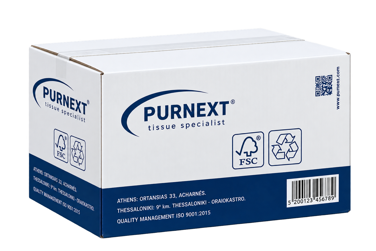 Purnext bulk pack interfold toilet paper carton